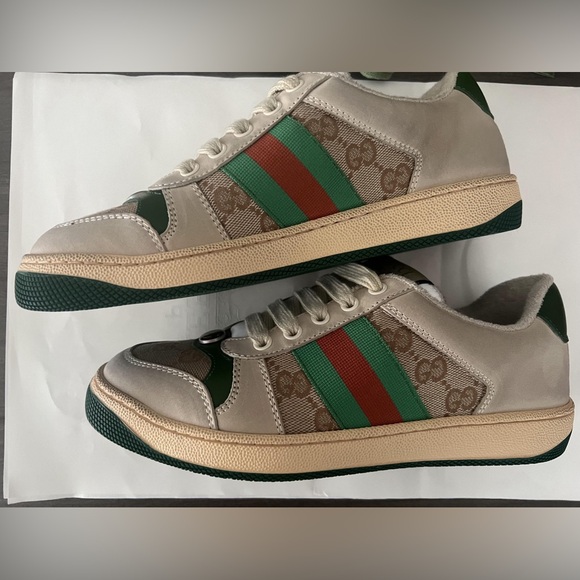COPY - Gucci Women's Vintage Sneakers in Classic Colorway Size EU39 - Picture 2 of 4